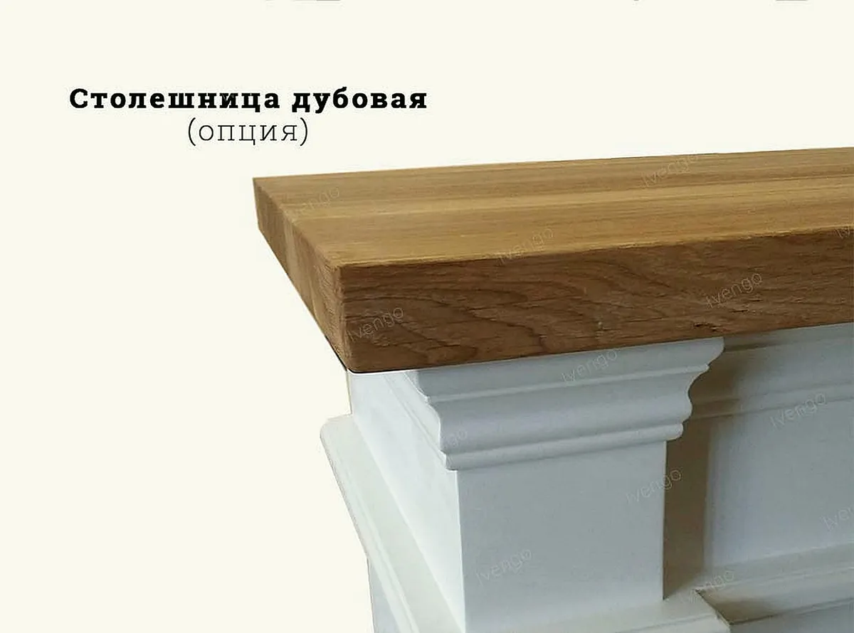 Дубовая столешница портала (опция)